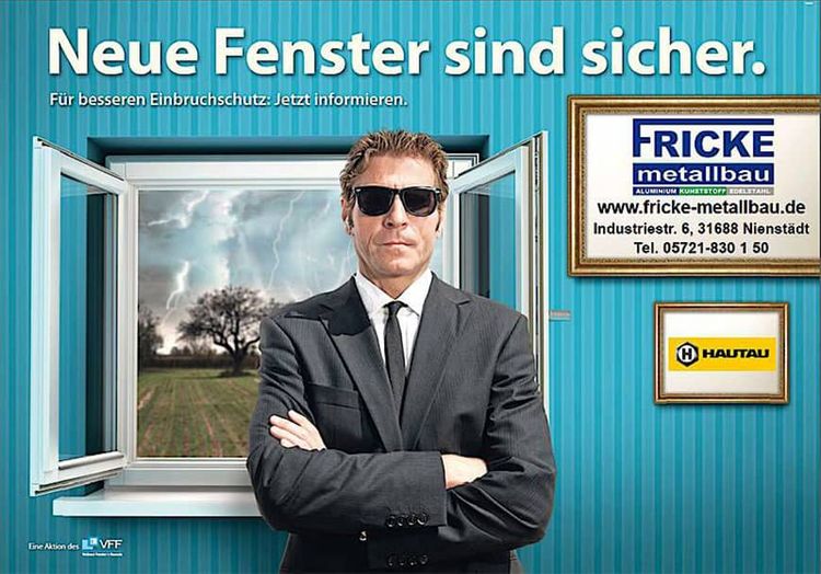 Plakat der Firma Fricke mit HAUTAU